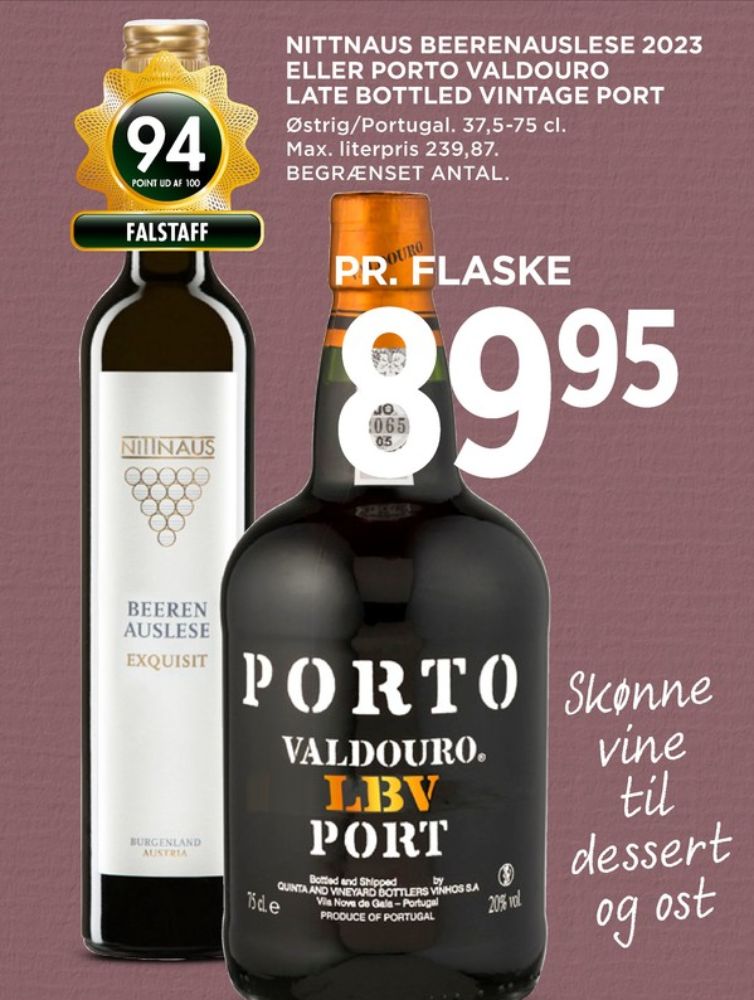 Porto Valdouro LBV, Portvin