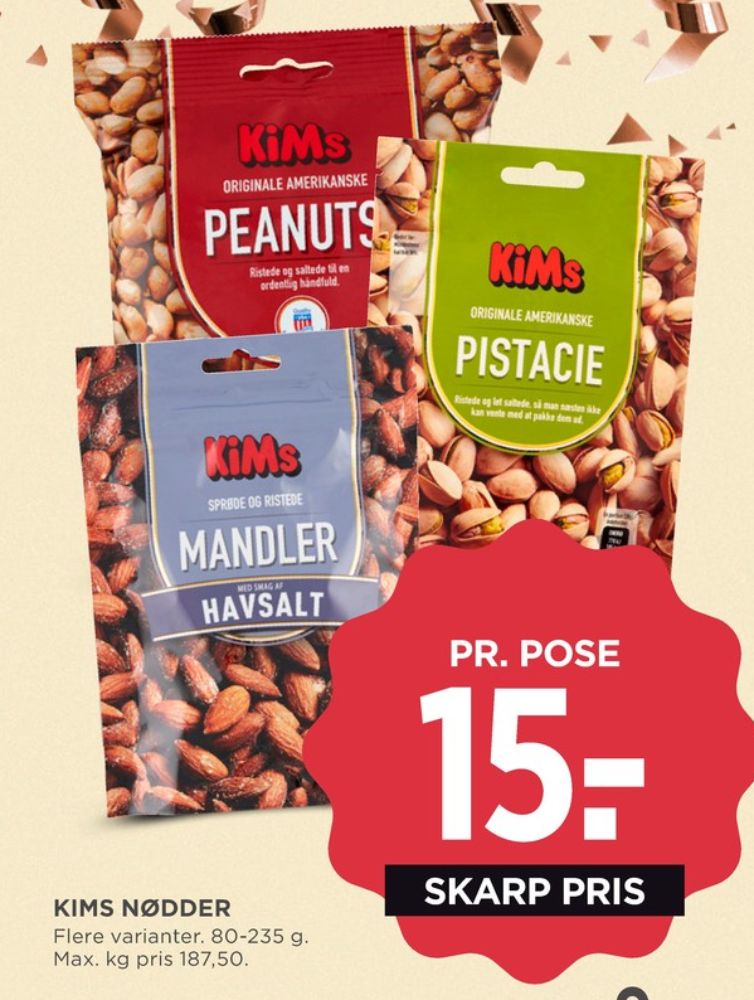 Kims, Pistacienødder