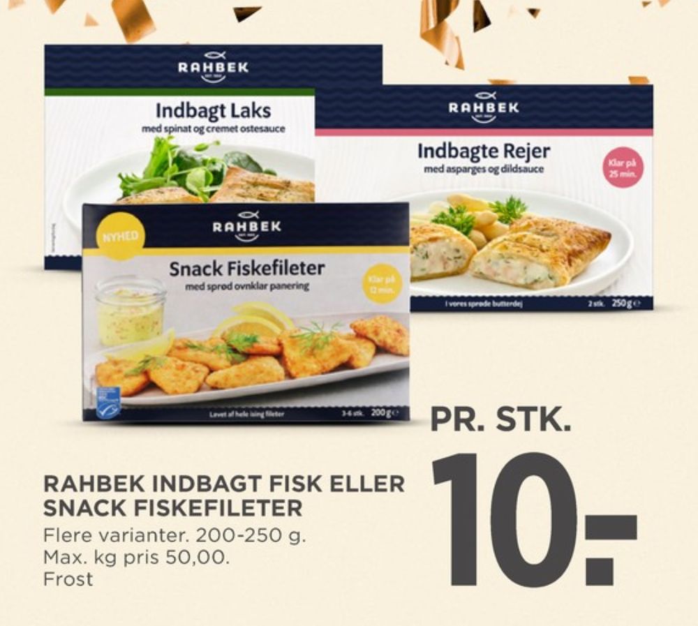 Rahbek, Snack Fiskefileter