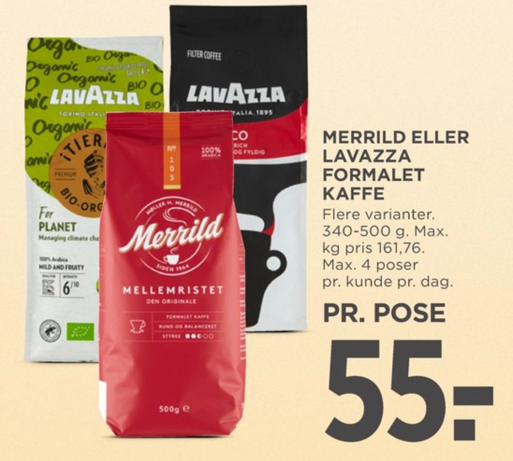 Merrild Mellemristet, Kaffe Formalet