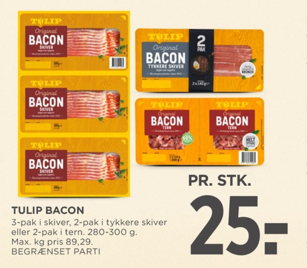 Tulip, Bacontern