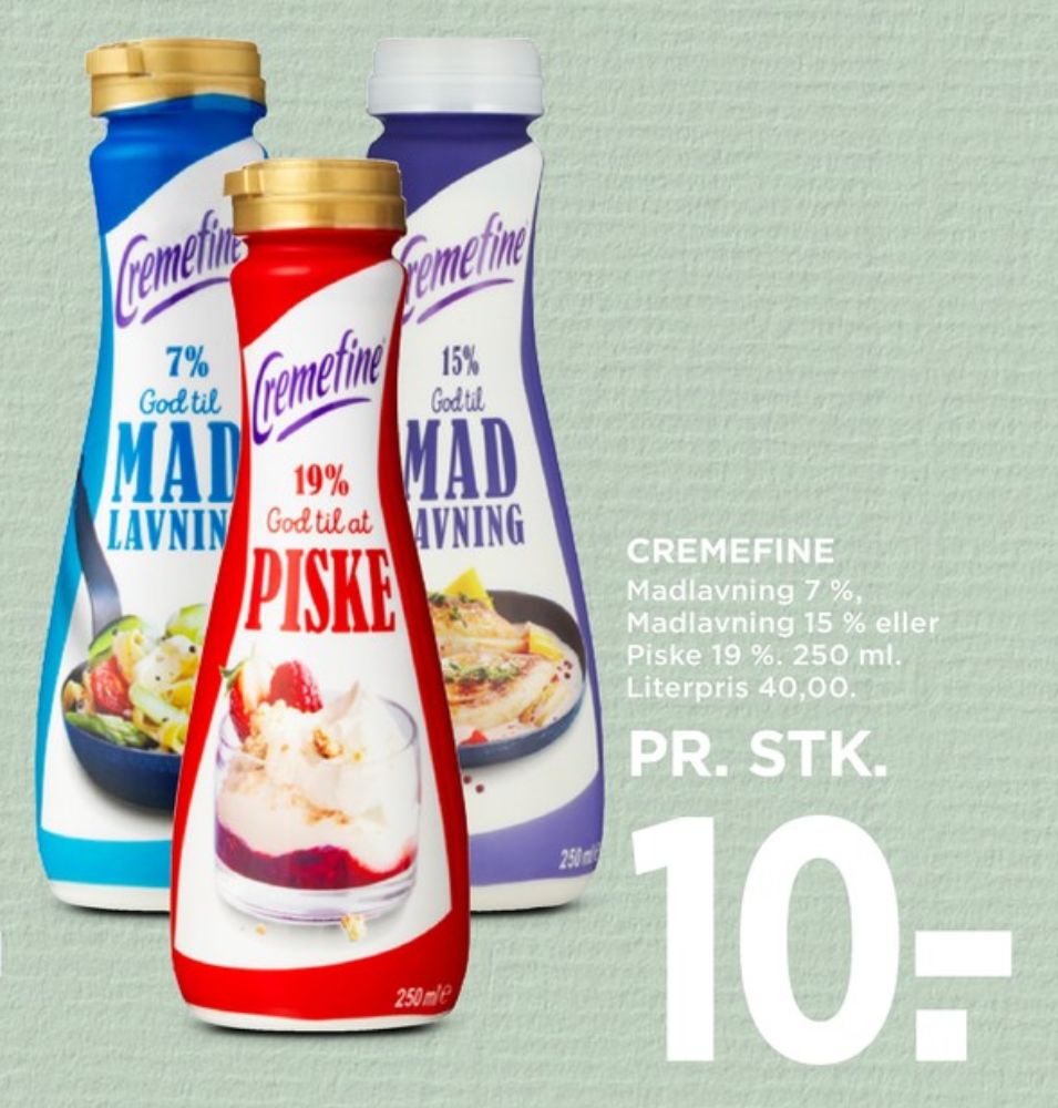 Cremefine, Madlavningsfløde 7 %