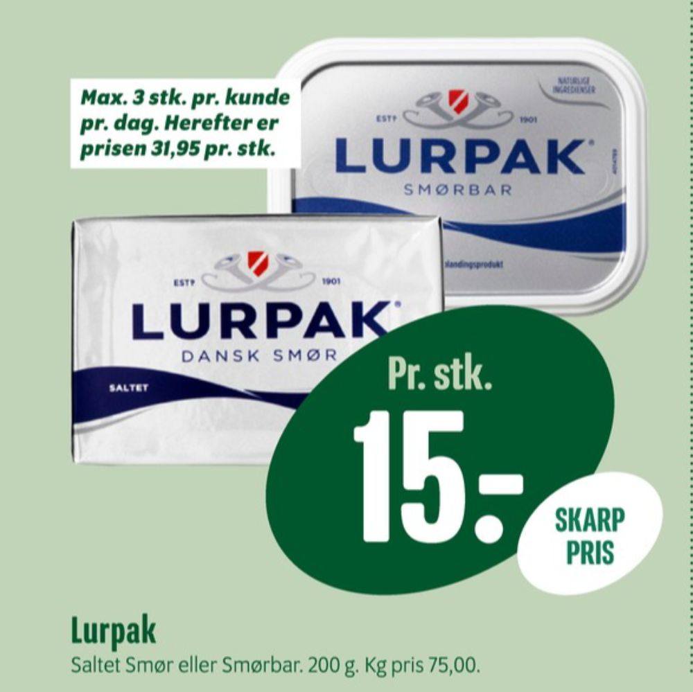 Lurpak, Smør