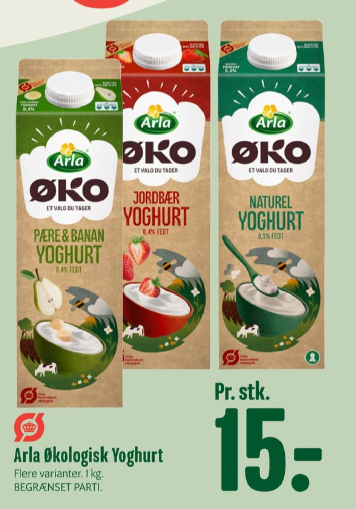 Arla, Jordbær Yoghurt 