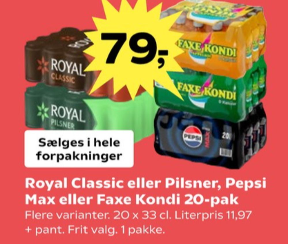 Faxe Kondi, Sportssodavand 20 pk.