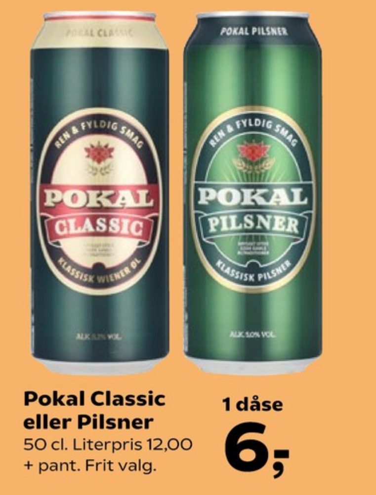 Pokal Classic, Øl