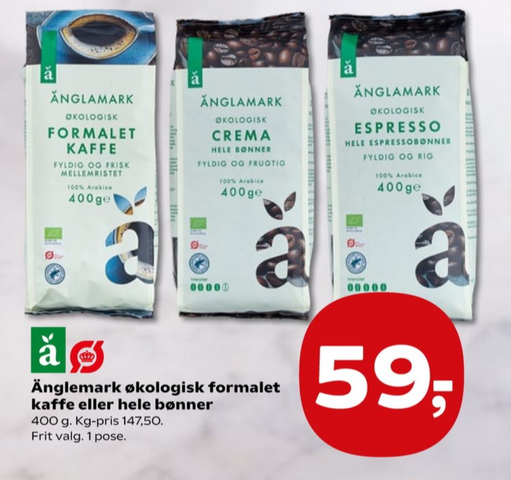 Änglamark Espresso, Kaffebønner