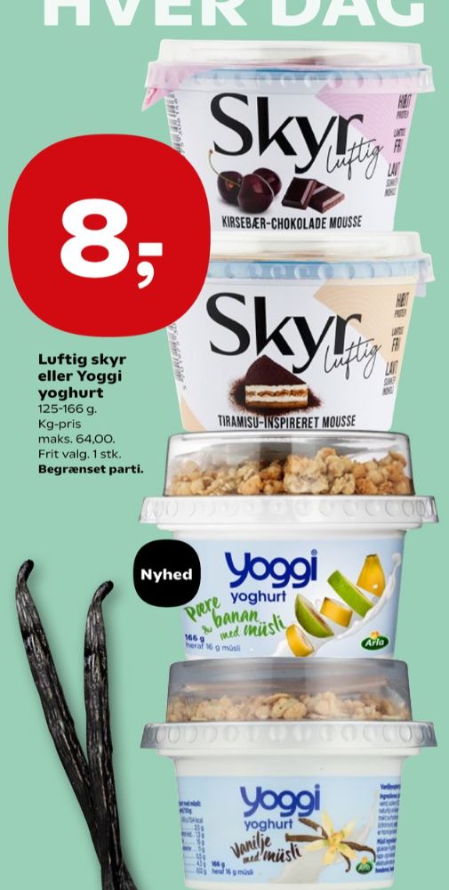 Skyr luftig Kirsebær Chokolade Mousse