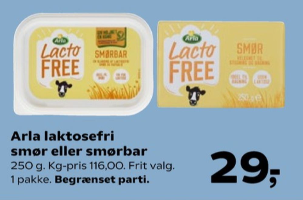 Arla Lacto FREE, Smør