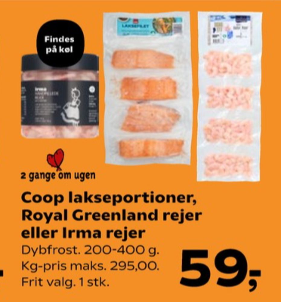 Coop, Lakseportioner