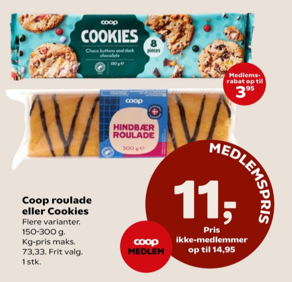 Coop 365, Hindbærroulade