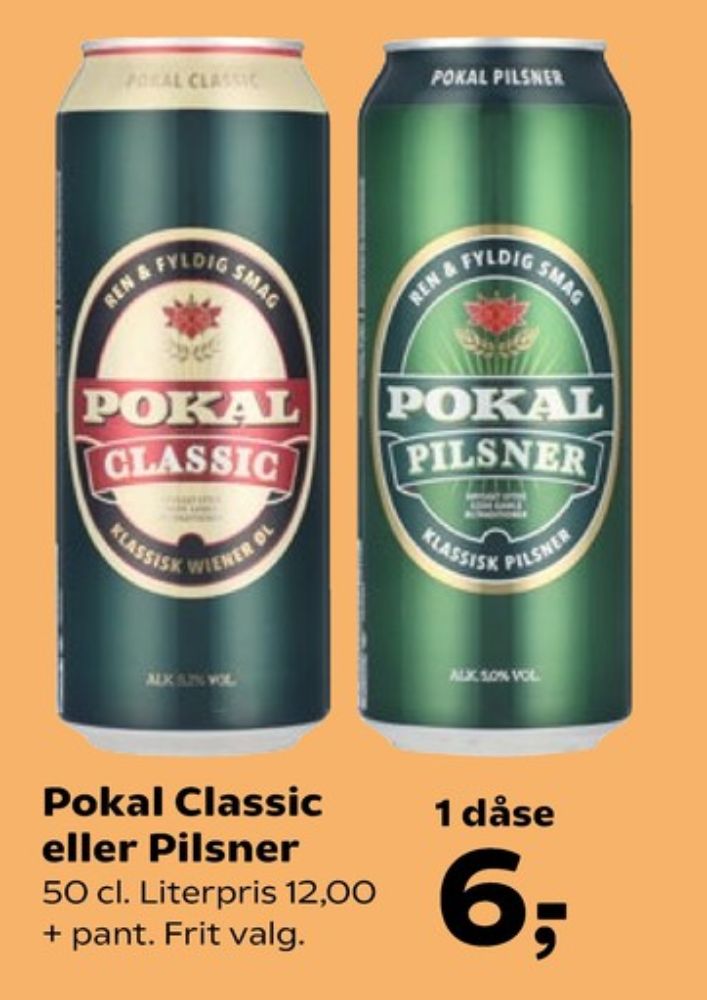 Pokal Classic, Øl