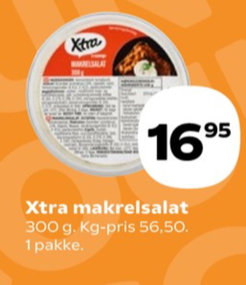 Xtra, Makrelsalat