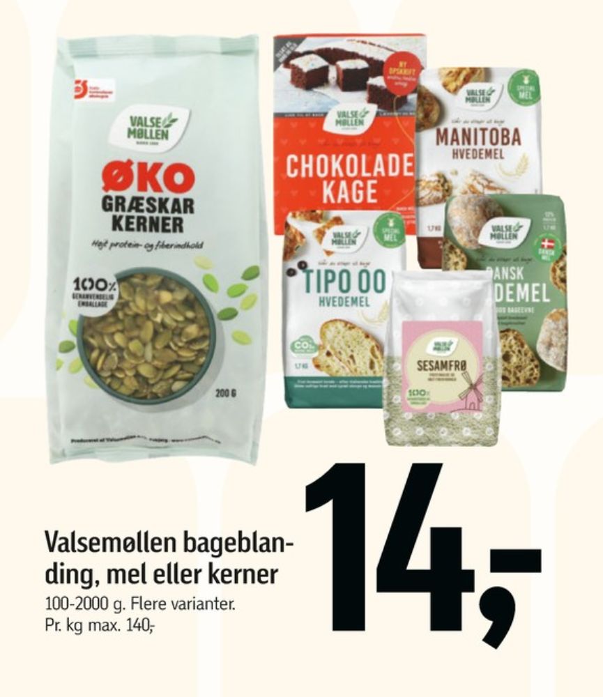 Valsemøllen, Chokoladekageblanding