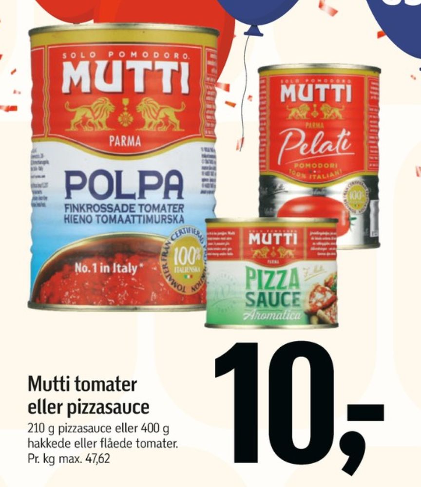 Mutti, Pizzasauce Aromatica