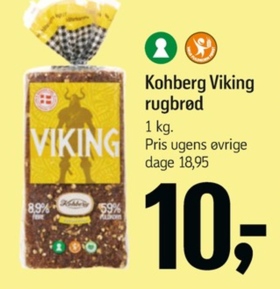 Kohberg Viking, Rugbrødsskiver