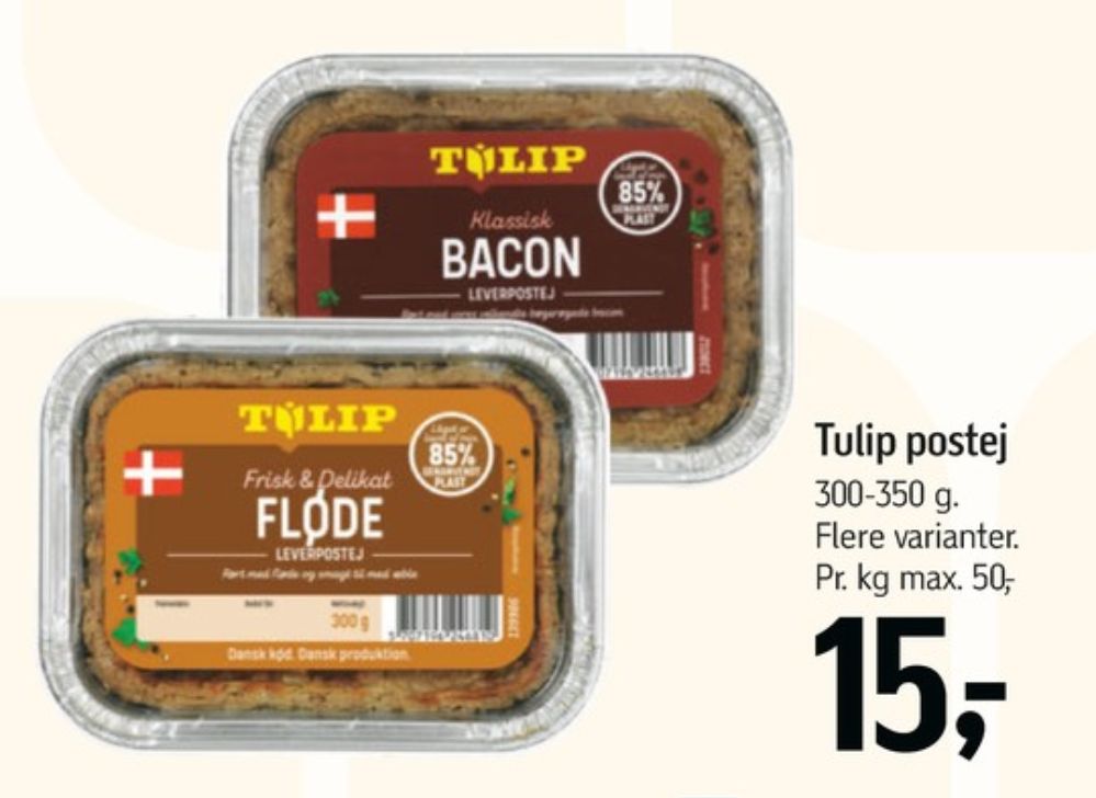 Tulip Klassisk Bacon, Leverpostej