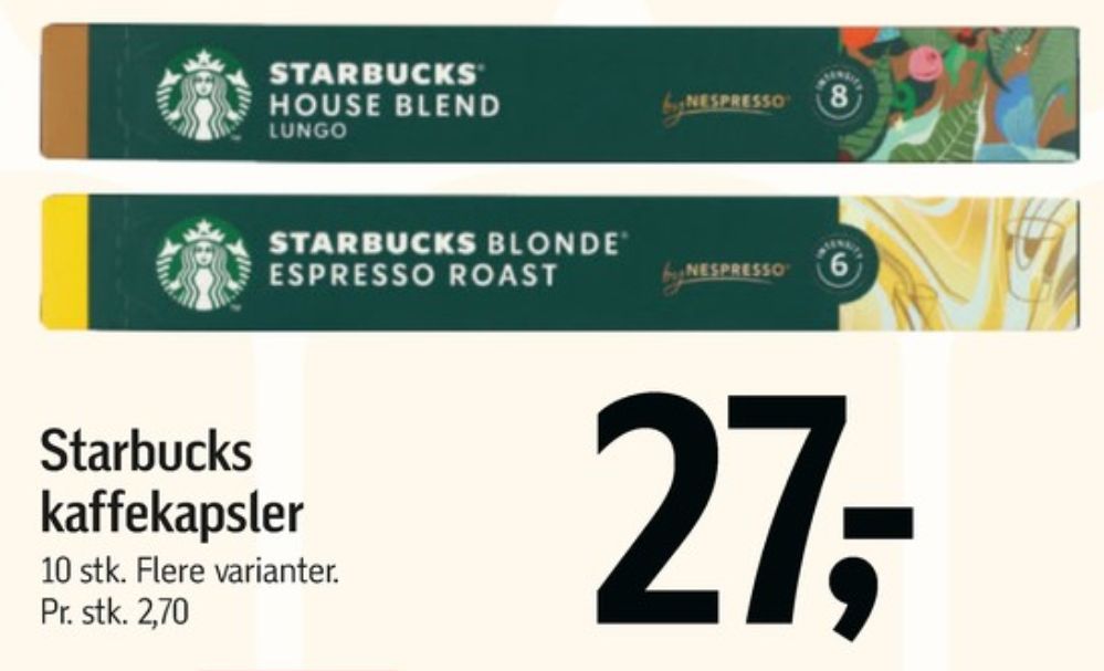 Starbucks House Blend Lungo, Kaffekapsler