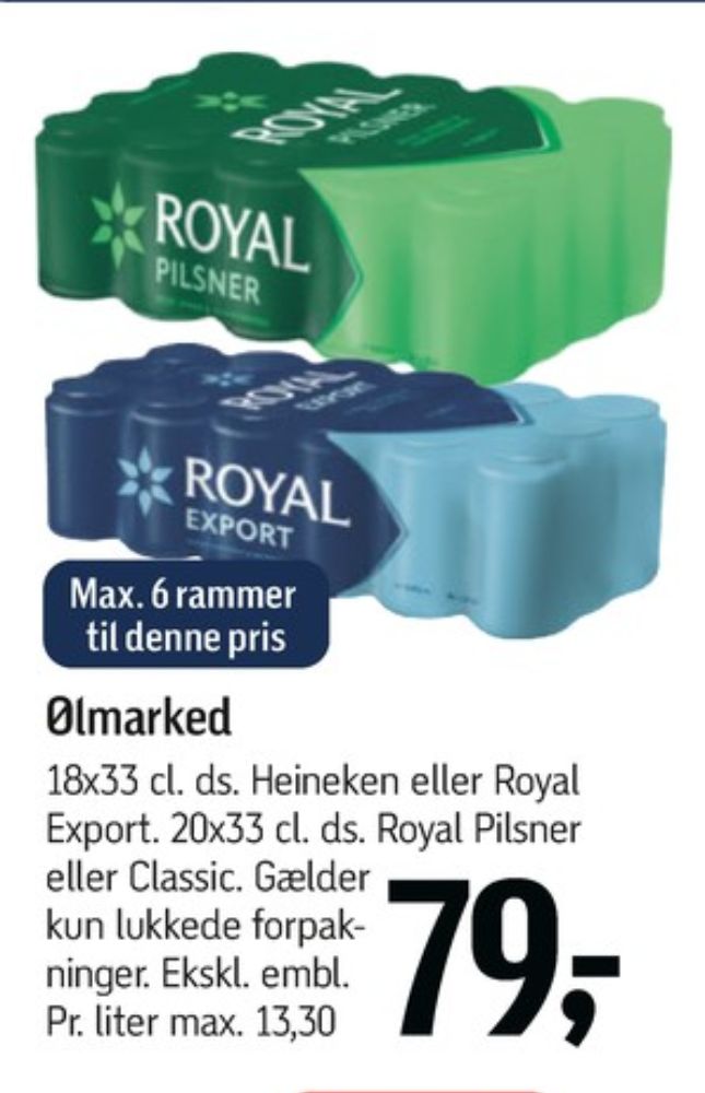 Royal Pilsner, Øl