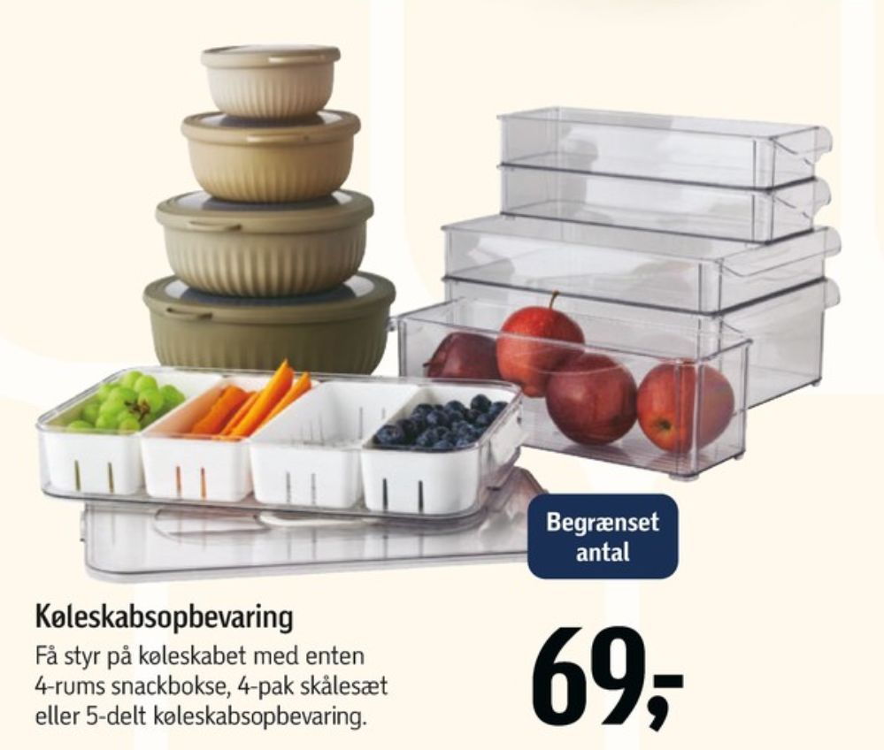 Køleskabsopbevaring