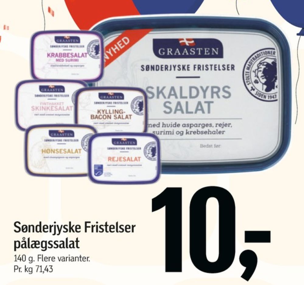 Graasten Sønderjyske Fristelser, Krabbesalat med Surimi