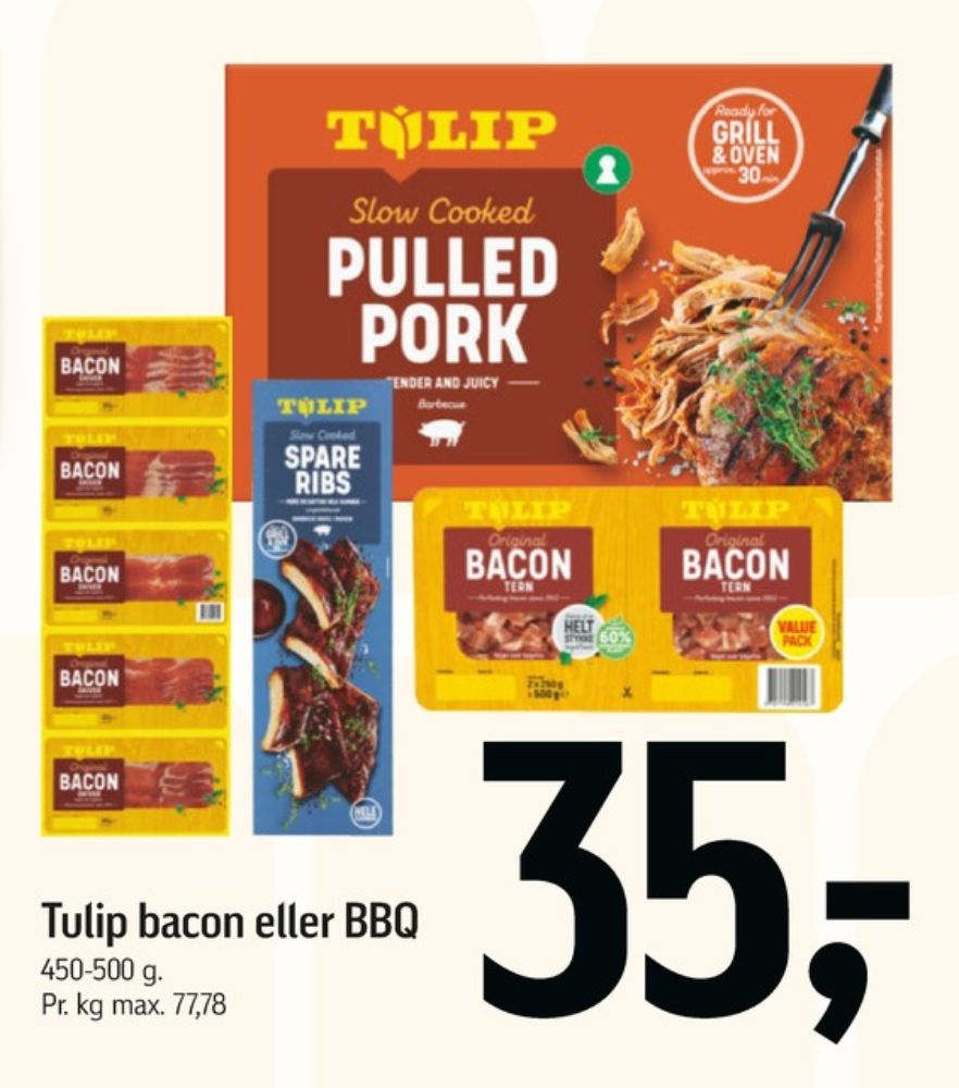 Tulip, Bacontern