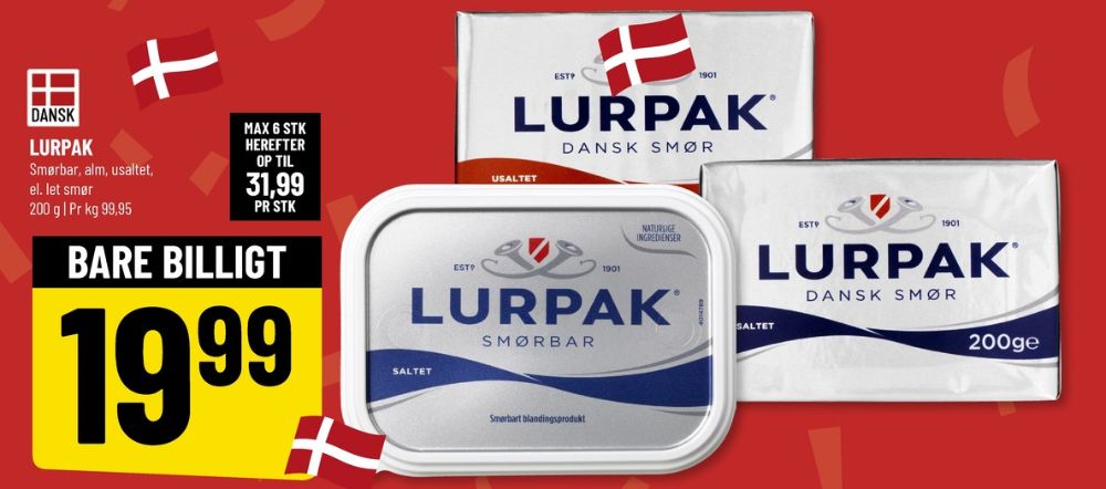 Lurpak, Smør Usaltet