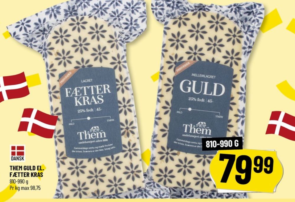 Them Ost, Skæreost Fætter Kras lagret