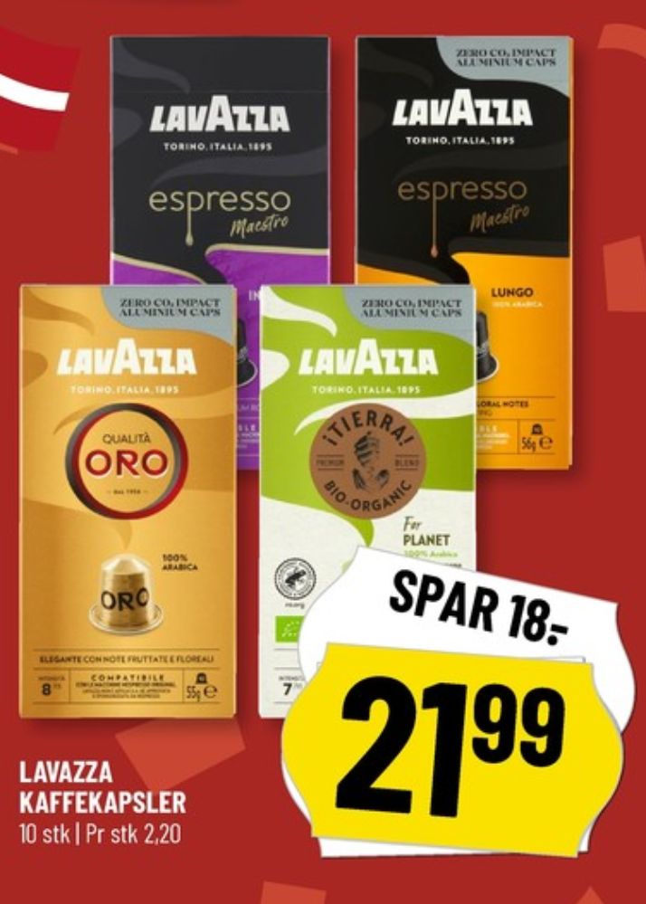 LavAzza Tierra For Planet, Kaffekapsler