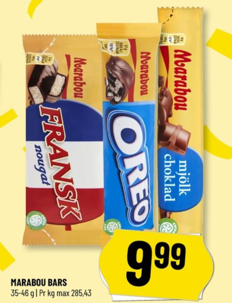 Marabou Fransk Nougat, Chokoladebar