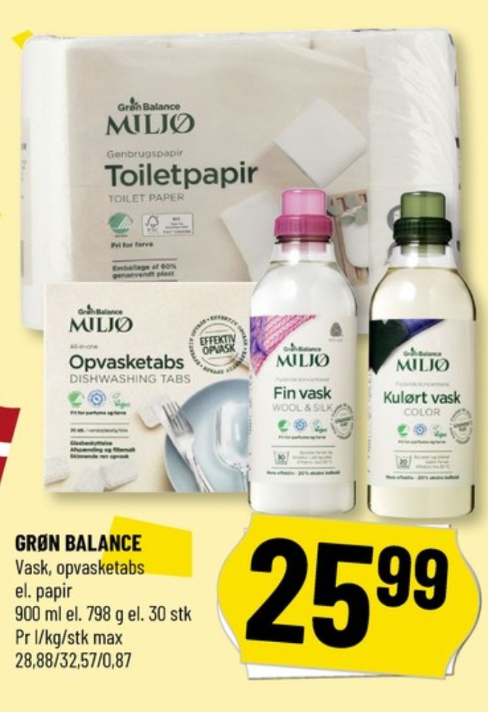 Grøn Balance, Vaskemiddel-flydende