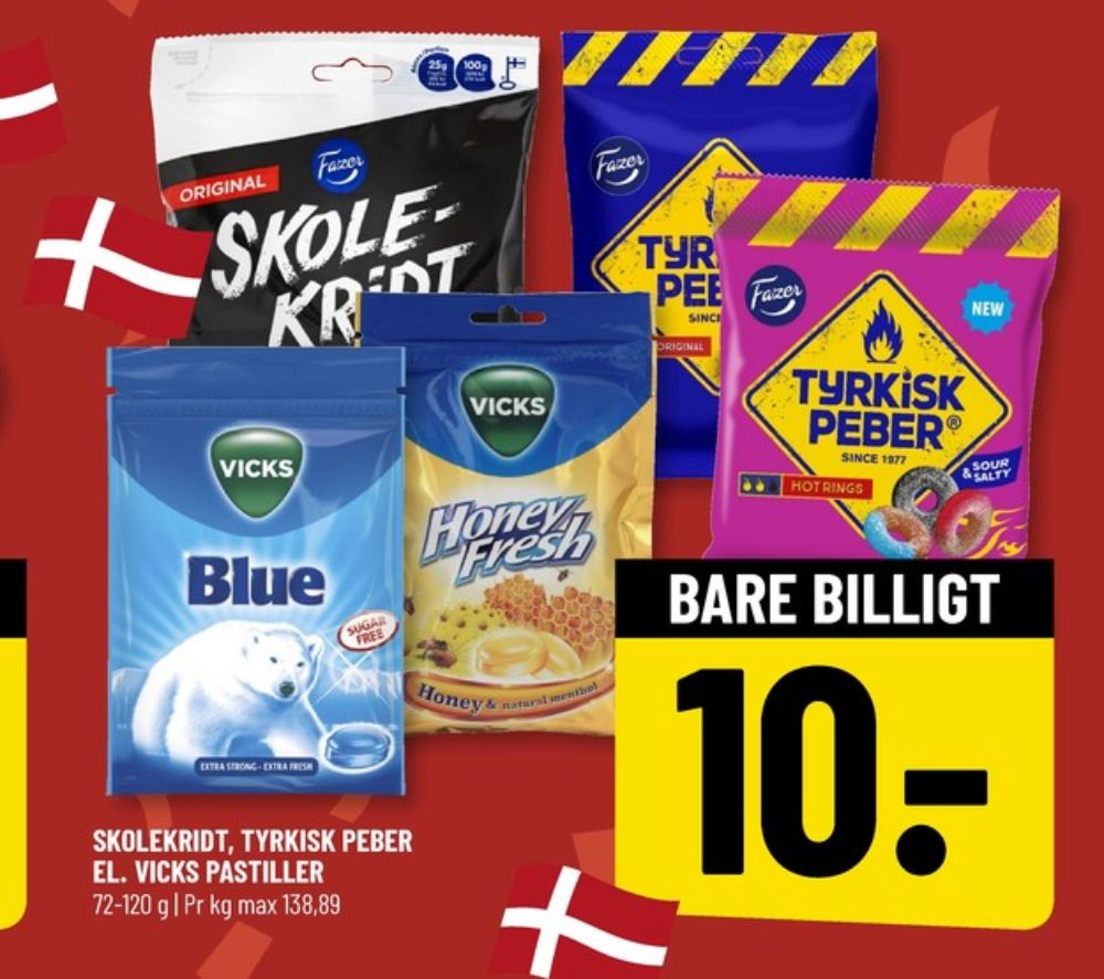 Fazer Skolekridt, Slikposer