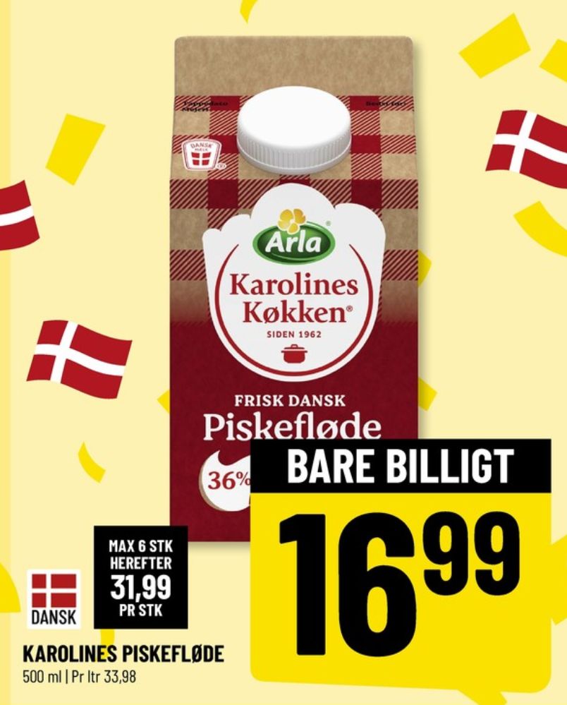 Karolines, Piskefløde 36%