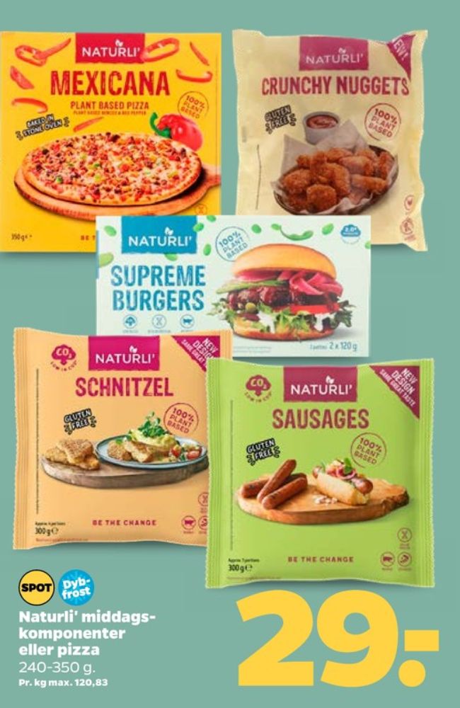 Naturli', Vegetarpølser
