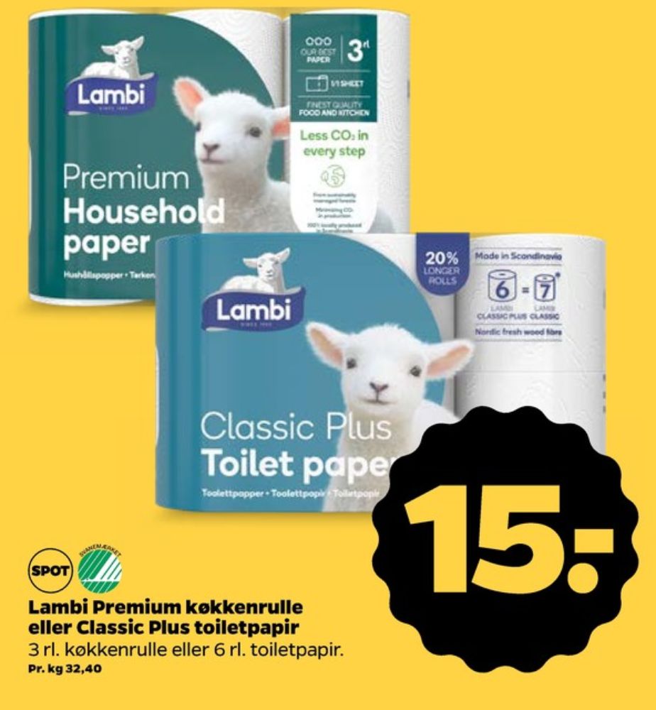 Lambi Classic, Toiletpapir