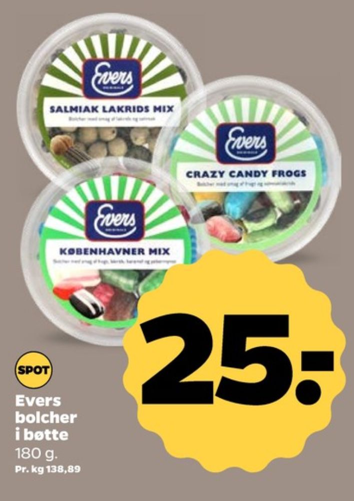 Evers Københavner Mix, Bolsjer