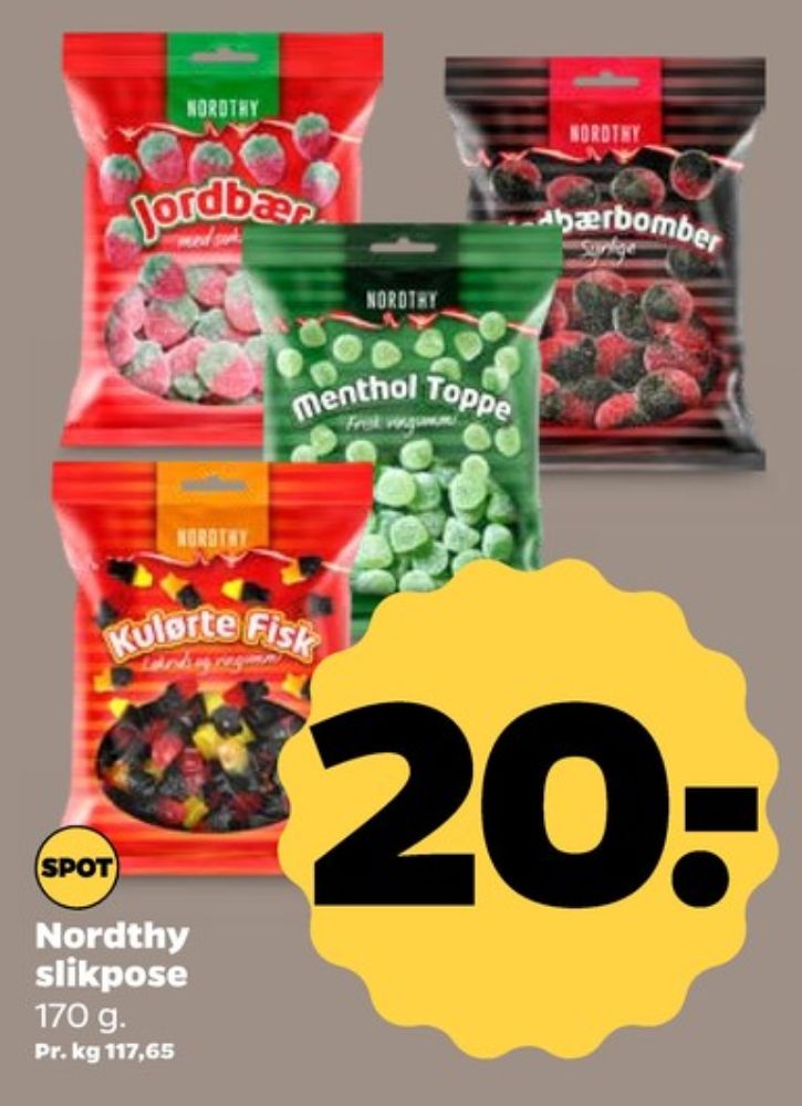 Nordthy Menthol Toppe, Slikposer