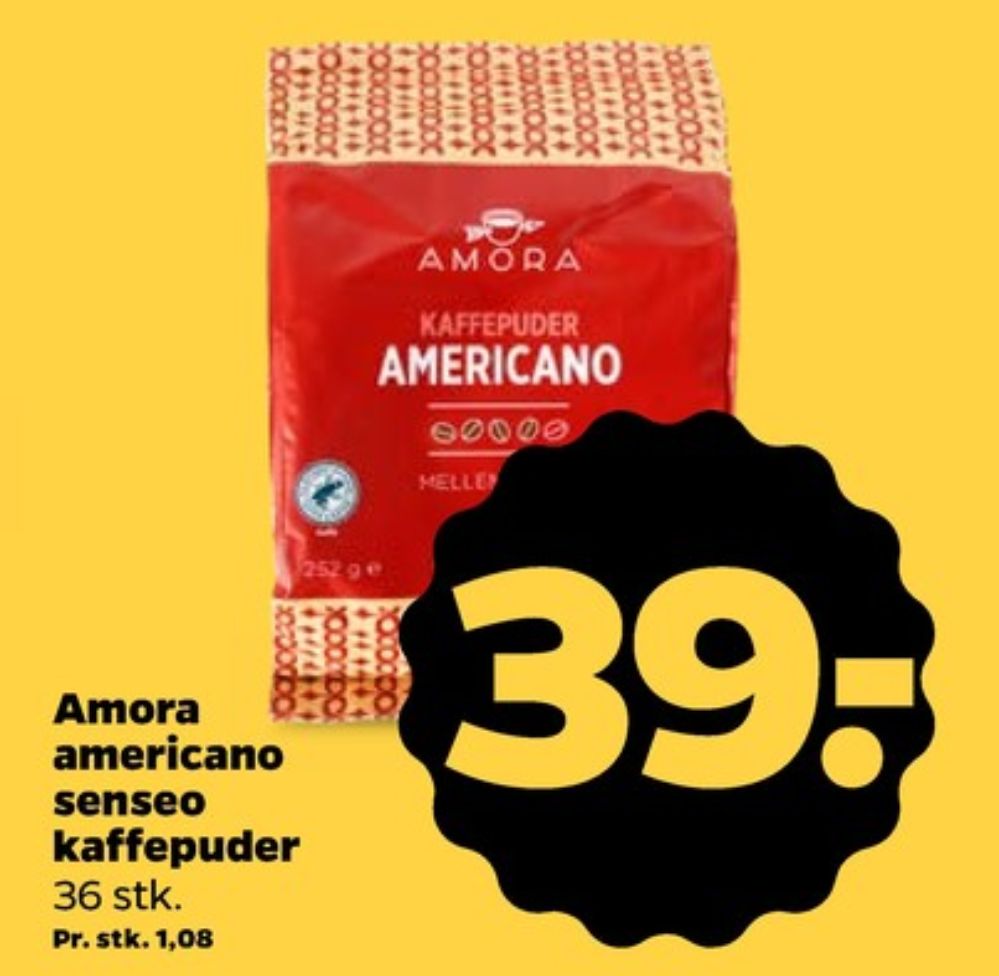 Amora Americano, Kaffepuder