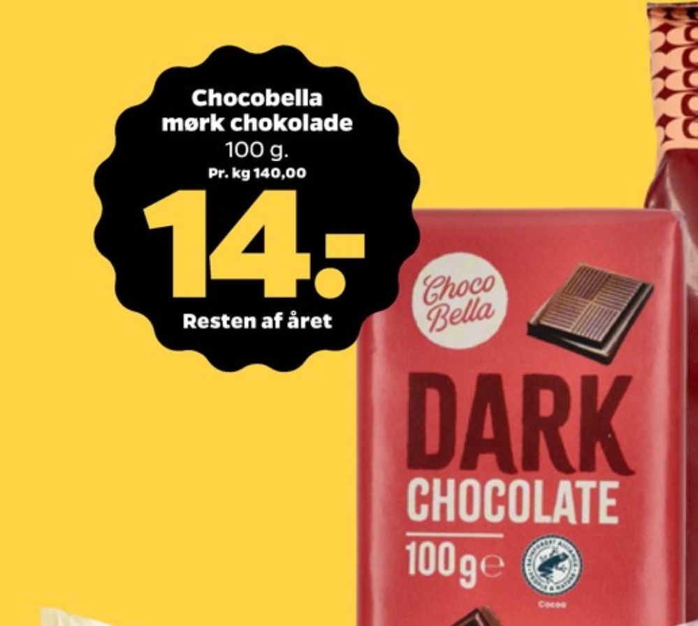 Choco Bella, Chokoladeplade Mørk
