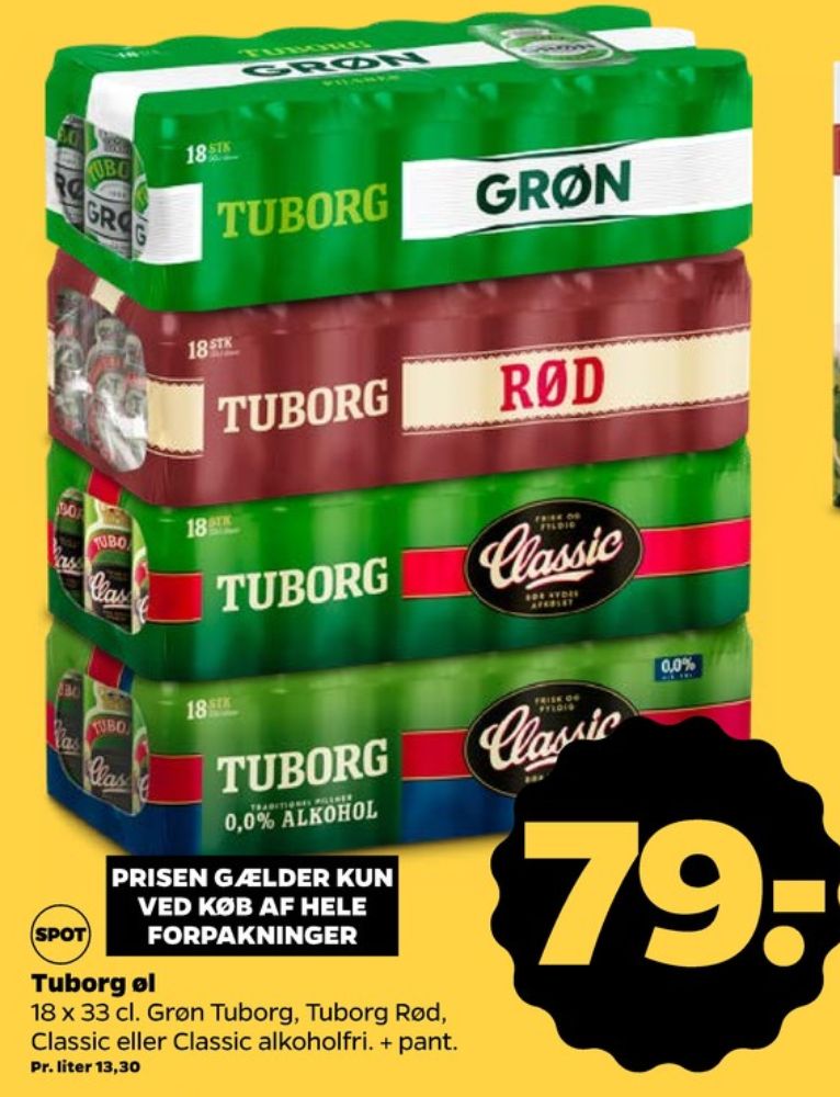 Tuborg Grøn, Øl 18 pk.
