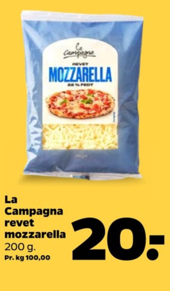 La Campagna, Revet ost Mozzarella