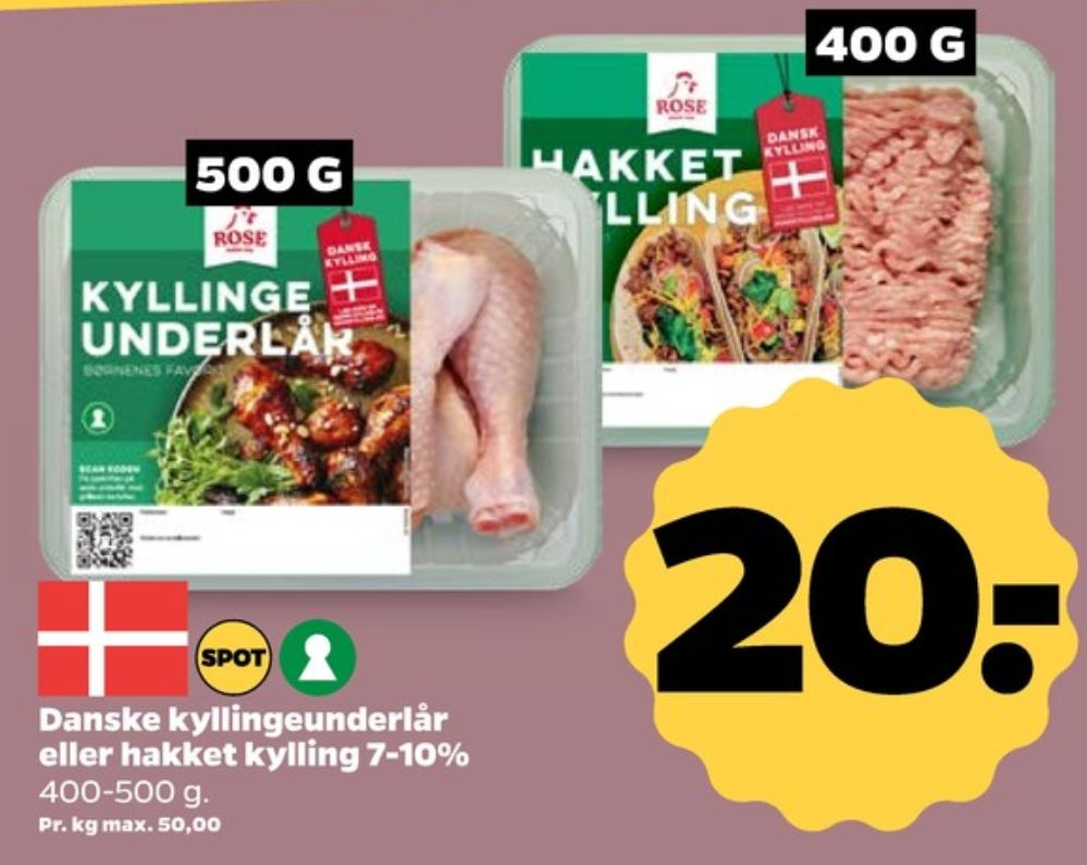 Rose, Kyllingeunderlår