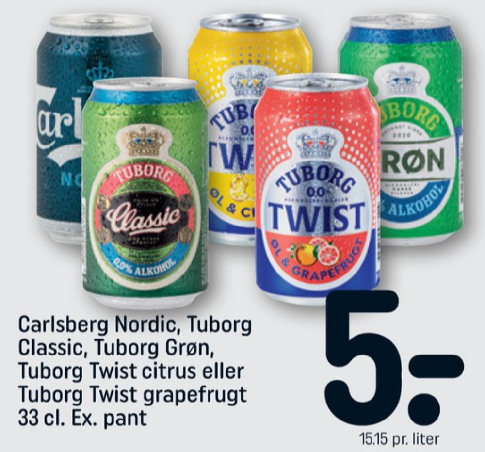 Tuborg Grøn 0,0, Øl - Alkoholfri