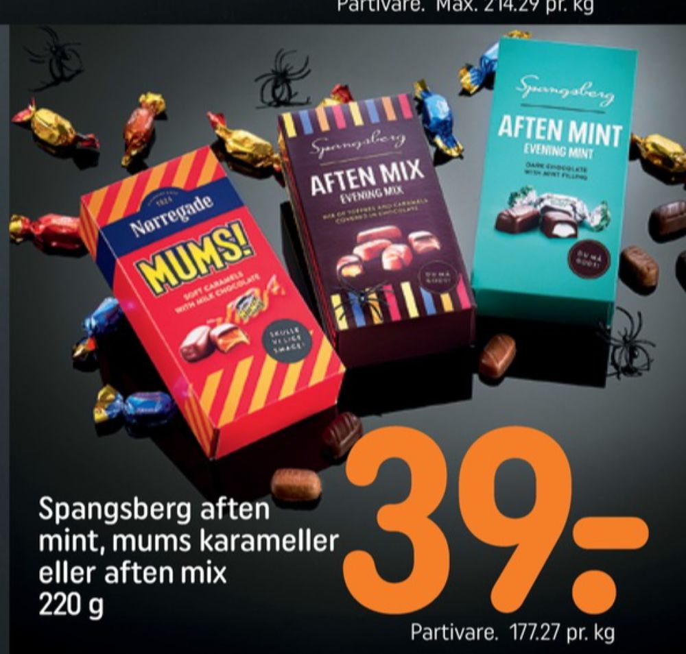 Spangsberg Aften Mint, Dessertchokolade