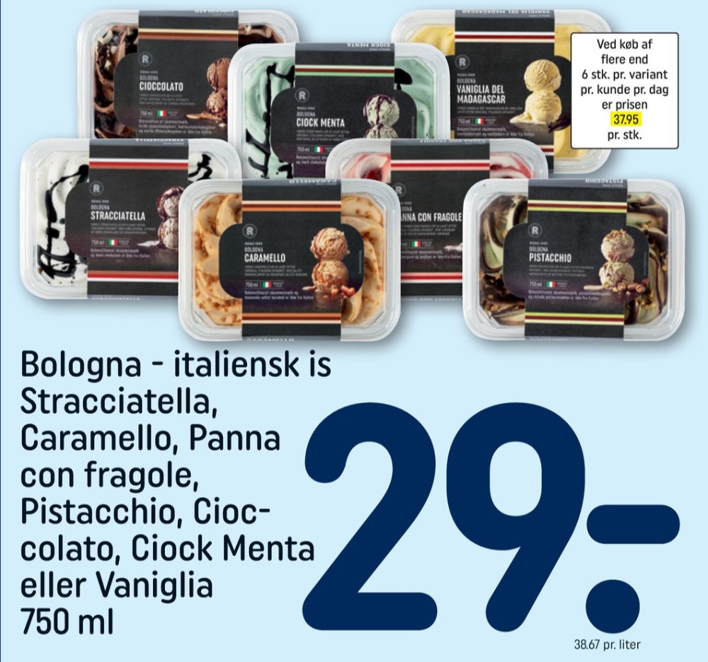 Rema 1000 Bologna, Pistacchio is