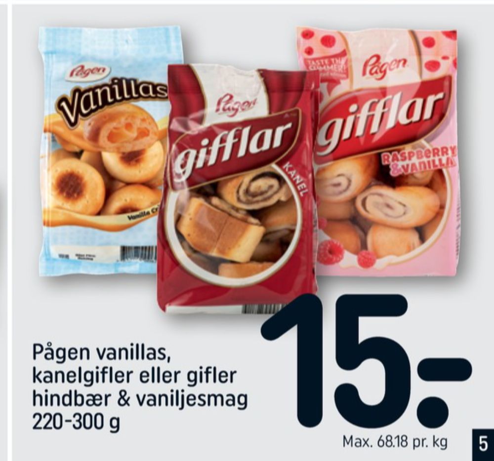 Pågen, Gifflar kanel