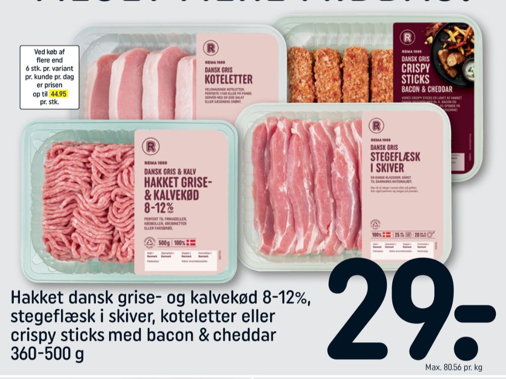 Rema 1000, Flæsk i skiver
