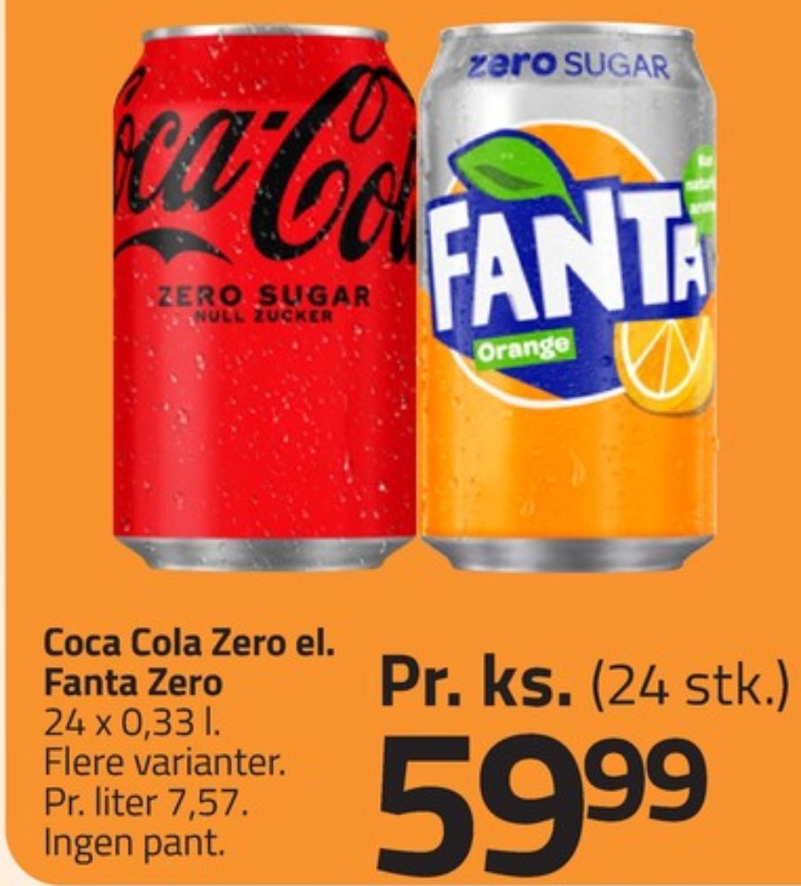 Coca Cola Zero, Cola 24 pk.