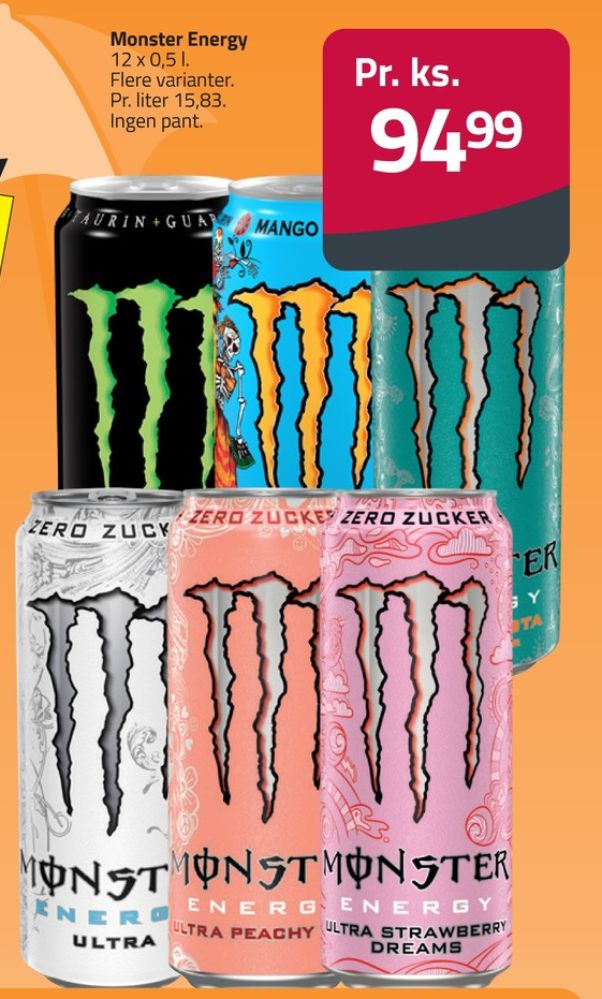 Monster Strawberry Dreams, Energidrik 12 pk.