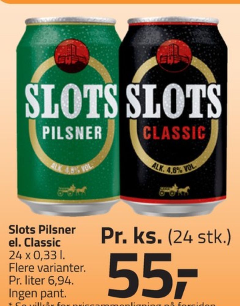 Slots Pilsner, Øl 24 pk.